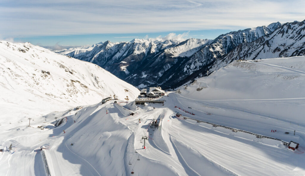 vue d'ensemble sur la station de ski